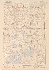 preview thumbnail of historical topo map of Iron County, MI in 1947