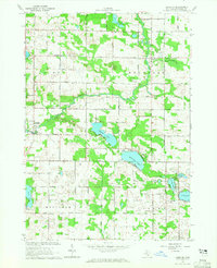 preview thumbnail of historical topo map of Montcalm County, MI in 1964