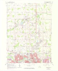 Download a high-resolution, GPS-compatible USGS topo map for Lansing North, MI (1974 edition)