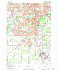 Download a high-resolution, GPS-compatible USGS topo map for Lansing South, MI (1974 edition)