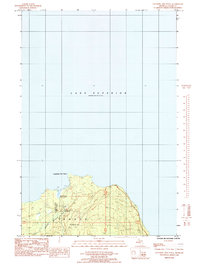 Download a high-resolution, GPS-compatible USGS topo map for Laughing Fish Point, MI (1985 edition)