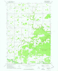 Download a high-resolution, GPS-compatible USGS topo map for Leaton, MI (1977 edition)