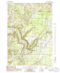 Download a high-resolution, GPS-compatible USGS topo map for Leetsville, MI (1986 edition)