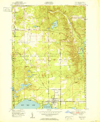 preview thumbnail of historical topo map of Lewiston, MI in 1951