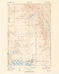 preview thumbnail of historical topo map of Lewiston, MI in 1951