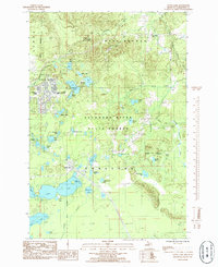 Download a high-resolution, GPS-compatible USGS topo map for Little Lake, MI (1985 edition)
