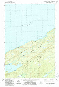 Download a high-resolution, GPS-compatible USGS topo map for Little Todd Harbor, MI (1986 edition)