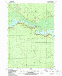 Download a high-resolution, GPS-compatible USGS topo map for Loud Dam, MI (1989 edition)
