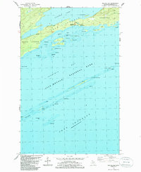 Download a high-resolution, GPS-compatible USGS topo map for Malone Bay, MI (1986 edition)