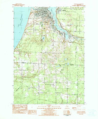 Download a high-resolution, GPS-compatible USGS topo map for Manistee, MI (1991 edition)