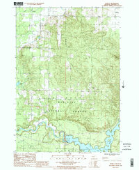 preview thumbnail of historical topo map of Manistee County, MI in 1987