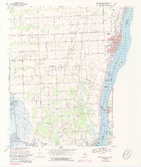 Download a high-resolution, GPS-compatible USGS topo map for Marine City, MI (1974 edition)