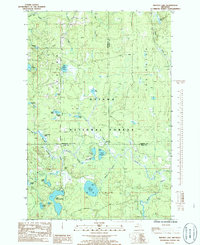 Download a high-resolution, GPS-compatible USGS topo map for Marten Lake, MI (1986 edition)