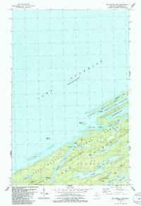 Download a high-resolution, GPS-compatible USGS topo map for McCargoe Cove, MI (1986 edition)