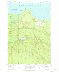 preview thumbnail of historical topo map of Chippewa County, MI in 1951