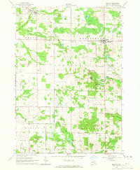 Download a high-resolution, GPS-compatible USGS topo map for Mecosta, MI (1965 edition)