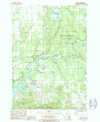 Download a high-resolution, GPS-compatible USGS topo map for Mesick, MI (1988 edition)