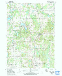 Download a high-resolution, GPS-compatible USGS topo map for Metamora, MI (1991 edition)