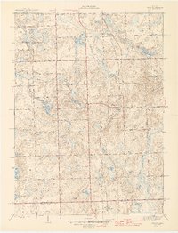 preview thumbnail of historical topo map of Metamora, MI in 1946