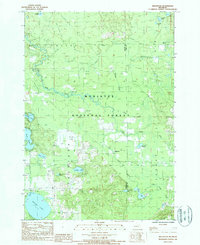 Download a high-resolution, GPS-compatible USGS topo map for Millerton, MI (1988 edition)