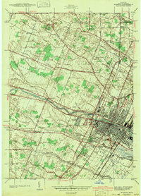 Download a high-resolution, GPS-compatible USGS topo map for Monroe, MI (1942 edition)