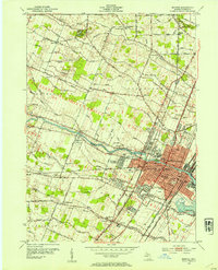 Download a high-resolution, GPS-compatible USGS topo map for Monroe, MI (1954 edition)