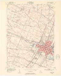 Download a high-resolution, GPS-compatible USGS topo map for Monroe, MI (1954 edition)