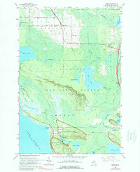 Download a high-resolution, GPS-compatible USGS topo map for Moran, MI (1989 edition)