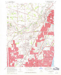 Download a high-resolution, GPS-compatible USGS topo map for Mt Clemens West, MI (1971 edition)