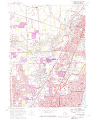 Download a high-resolution, GPS-compatible USGS topo map for Mt Clemens West, MI (1974 edition)