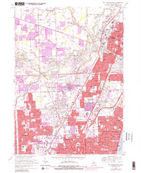 preview thumbnail of historical topo map of Macomb County, MI in 1968
