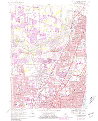 Download a high-resolution, GPS-compatible USGS topo map for Mt Clemens West, MI (1981 edition)