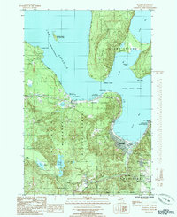 Download a high-resolution, GPS-compatible USGS topo map for Munising, MI (1985 edition)