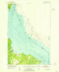 Download a high-resolution, GPS-compatible USGS topo map for Munuscong NE, MI (1955 edition)