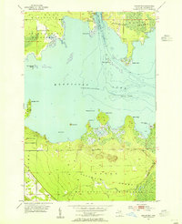 Download a high-resolution, GPS-compatible USGS topo map for Munuscong, MI (1955 edition)