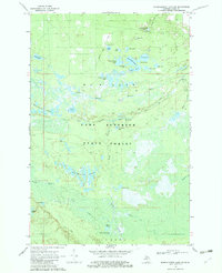 preview thumbnail of historical topo map of Luce County, MI in 1968