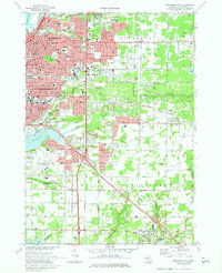 Download a high-resolution, GPS-compatible USGS topo map for Muskegon East, MI (1975 edition)