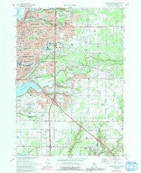 preview thumbnail of historical topo map of Muskegon County, MI in 1972