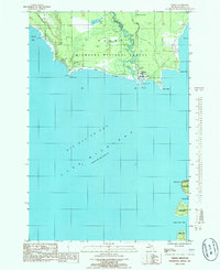 Download a high-resolution, GPS-compatible USGS topo map for Nahma, MI (1985 edition)