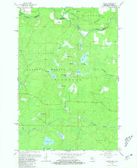 preview thumbnail of historical topo map of Iron County, MI in 1962