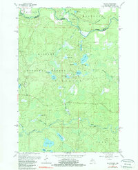 preview thumbnail of historical topo map of Iron County, MI in 1962