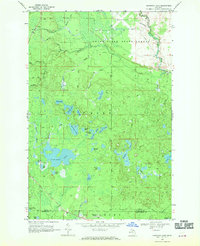 preview thumbnail of historical topo map of Alger County, MI in 1968