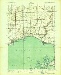 preview thumbnail of historical topo map of New Baltimore, MI in 1939