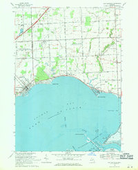 1968 Map of New Baltimore, MI, 1971 Print