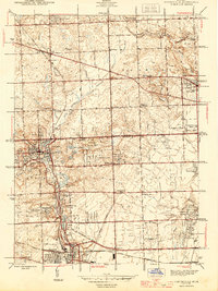 1945 Map of Farmington Hills, MI