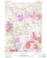 Download a high-resolution, GPS-compatible USGS topo map for Northville, MI (1988 edition)