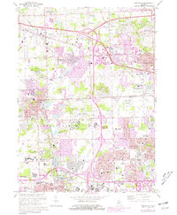 Download a high-resolution, GPS-compatible USGS topo map for Northville, MI (1981 edition)