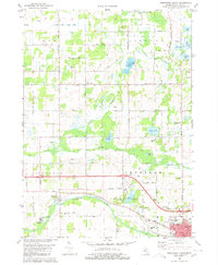 Download a high-resolution, GPS-compatible USGS topo map for Northwest Albion, MI (1980 edition)