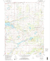 Download a high-resolution, GPS-compatible USGS topo map for Norvell, MI (1981 edition)