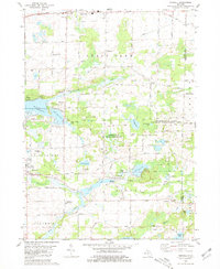 preview thumbnail of historical topo map of Jackson County, MI in 1980
